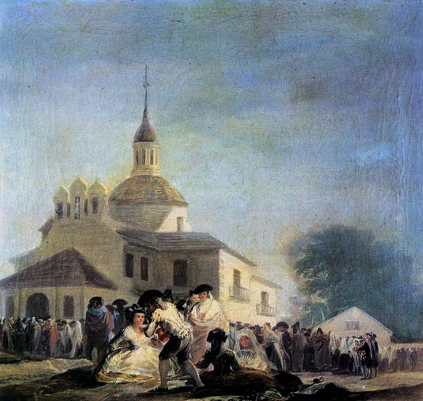 Francisco de goya y Lucientes Pilgrimage to the Church of San Isidro